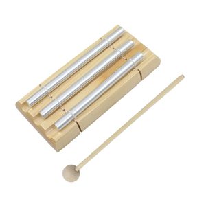Instrumento de Percusión Orff, Campana de Viento de Madera de Haya con Tubos de Aluminio, Campana de Viento de Tres Tonos, Material Didáctico para Jardín de Infancia - Product Image 2