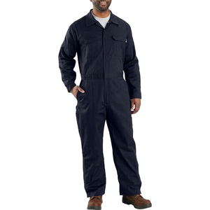 High Quality Men's Flame Resistant ANSI Class 1 Waterproof Cotton-Polyester-Silk Customized Color Logo Loose Fit Twill Coveralls - Product Image 1