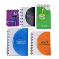 Carnet à spirales compact et mignon avec stylo à bille, logo personnalisé, bloc-notes ligné de poche pour cadeau promotionnel d'entreprise