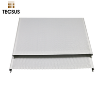 Materiales de Construcción de China, Panel de Techo Falso de Aluminio en Forma de C, Revestimiento Lineal de Aluminio para Techo