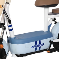 Scooter électrique urbain léger pour 2 personnes, vélo électrique pour les courses quotidiennes et les déplacements