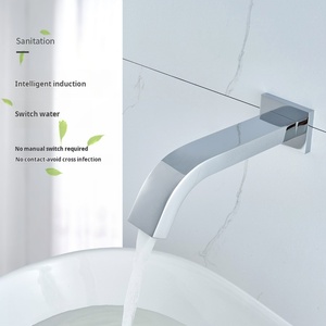 Nouvelle induction automatique dans le robinet mural <span class=keywords><strong>Lave</strong></span>-mains à capteur <span class=keywords><strong>infrarouge</strong></span> chaud et froid à induction intelligente - Product Image 3