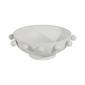 Ciotola rotonda moderna con pomelli, centrotavola decorativo per tavolino da caffè, decorazione per la casa, elegante elemento d'accento - Product Image 1