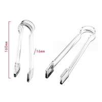 Pince à servir PC polyvalente pour hôtel restaurant écologique Pince à sucre en plastique pour glaçons et pétoncles