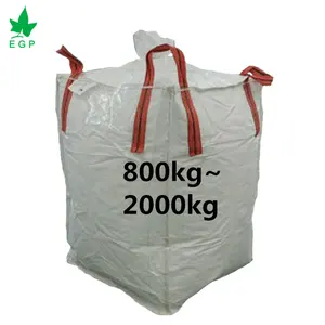 EGP 500千克800千克1000千克顶裙管状散装袋日本1000千克FIBC大型工业塑料袋底部提升容器袋
