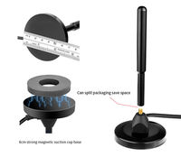 Antenne mobile à longue portée 4G en cuivre avec support magnétique, câble de 3 m, base magnétique pour voiture, SUV, scanner radio amateur, répéteur