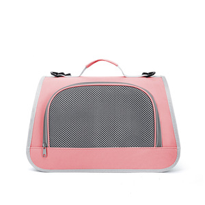 Portable Breathable Pet Carrier Foldable Large Capacity <b>Cat</b> <b>Backpack</b> For Outings Green Mesh Lining - Product Image 4