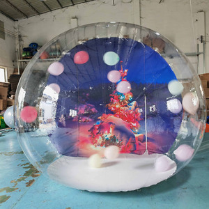 Lớn Rõ Ràng PVC Inflatable Quả Cầu Tuyết Ảnh Gian Hàng Cho Giáng Sinh Trang Trí - Product Image 2