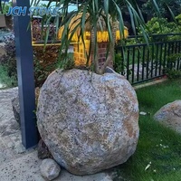 Aménagement paysager Types de roches Jardin extérieur Patio Pot en pierre naturelle Poêle Foyer