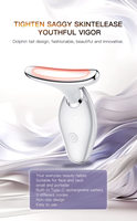 Massage facial à micro-courant 3 couleurs Compresse chaude Nettoyage en profondeur Dispositif de tonification faciale à haute vibration