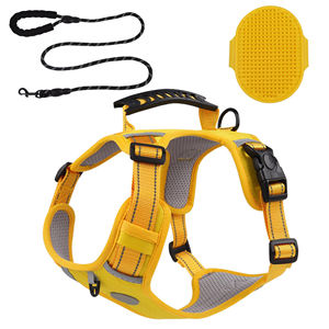 ชุดสายจูงสุนัขพร้อมสายจูงและแปรงเสริมสวยไนล่อนเกรดทหารไม่ดึงสายรัดสะท้อนแสงสำหรับสุนัข - Product Image 6