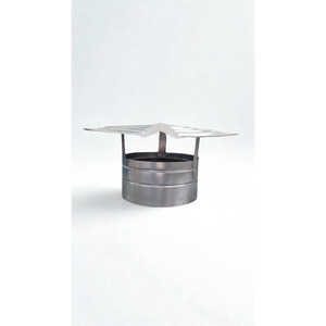 Tapa de chimenea de acero galvanizado tipo inserto, cubierta fija para chimeneas de techo - Product Image 1