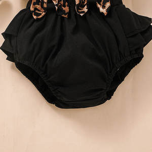 Mono de Verano 2022 para Bebés Recién Nacidos, sin Mangas, de Algodón, con Estampado de Leopardo, Lindo Mono de una Pieza para Niña - Product Image 5