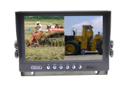 Écran IPS Quad Split 9 pouces IPoster, vision nocturne, moniteur 4 canaux pour camion et bus