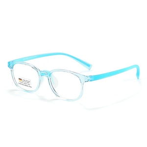 Nouvel arrivage de lunettes de soleil pour enfants TR90 en acétate bleu uni/noir lunettes optiques en forme de diamant Prescriptions lunettes pour enfants - Product Image 3