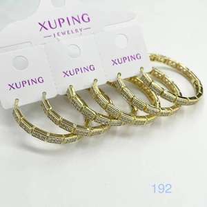 Xuping-pendientes de diamante chapado en oro de 18K para mujer, aretes, aros, moda diaria, fábrica, venta al por mayor, 1113 - Product Image 5