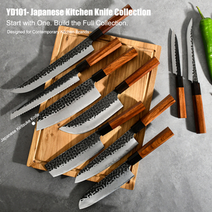 Cuchillo de Cocina Forjado a Mano Personalizado, 9 Capas de Acero de Damasco, 232 mm, Cuchillo Japonés Kiritsuke, Cuchillo Gyuto con Mango de Madera - Product Image 6