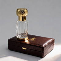 Flacon de parfum vide en verre décoratif pour Attar arabe, 3ml, 6ml, 12ml, avec compte-gouttes en verre ou bille roll-on, et boîte personnalisée