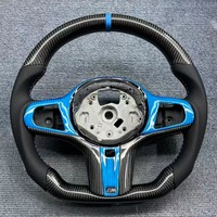 Volant sport en fibre de carbone personnalisé pour BMW G20 G22 G30 G31 G32 G42 G80 X4 X5 X6 X3m X4m X5m X6m F86 M340i M440i