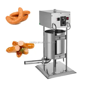 Kommerzielle 10L 12L 15L elektrische Hochleistungs-Wurst puffer Automatische Salami Maker 220V/110V Wurst füll maschine