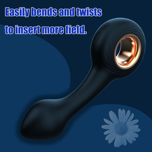新しいシリコン防水アナルプラグ尖ったUSB充電12周波数振動男性と女性の大人の大人のおもちゃ - Product Image 4