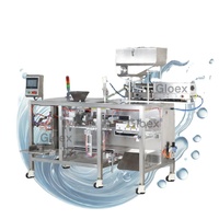Machine de remplissage et d'emballage automatique à piston Glue pour liquides visqueux (savon, détergent, liquide de lavage) en sachets Doypack