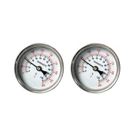Thermomètre bimétallique industriel haute température 0-120 degrés Celsius
