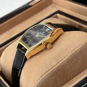 Women's wristwatch with <b>bucket</b>-shaped case and small dial, featuring a casual and fashionable style. - Product Image 5