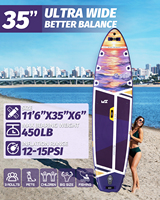 Planche de paddle gonflable en PVC certifiée CE E SUP - Construction Drop Stitch, pompe incluse, facile à transporter, garantie de 2 ans
