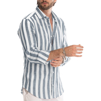 Chemises amples de grande taille pour hommes de haute qualité, chemise habillée à manches longues pour hommes, chemises de bureau décontractées pour hommes/