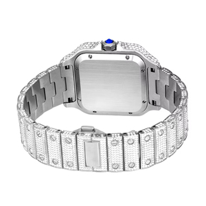 Orologio Meccanico di Lusso in Acciaio Inossidabile con Diamanti Sintetici VVS, Stile Hip Hop, Automatico, Testato con Tester per Diamanti - Product Image 4