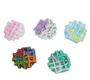 High Quality Silicone Slow <b>Rebound</b> Squeeze Toy Waffle Mochi Pressure Relief Soft Pressure Ball Animal Shape Boys & Girls - Product Image 1