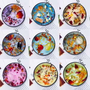 Özel doğal organik mumlar Sage lavanta Aroma lüks kristal kuvars manevi soya balmumu kokulu mumlar hediye seti - Product Image 6