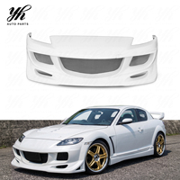 Bumper Depan Fiberglass Benuine Berkualitas Tinggi, Suku Cadang Mobil Modifikasi Kompatibel dengan RX-8 RX8