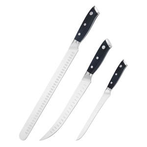 Nuevas llegadas 12 pulgadas alemán 1,4116 acero cocina jamón carne rebanar Granton tallado cuchillo deshuesar cuchillo - Product Image 1