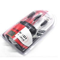 Hotsell Usb In-out Midi Cable with Blister Package Music Editing Cable Use to Connect Keyboard or Other Instruments to Computer