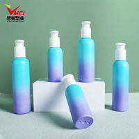 Cosmétiques Soins de la peau Flacons de recharge Impression sur écran Pompe Matériel d'emballage PET 100 120 150 180 200 ml
