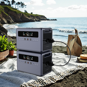Station d'alimentation portable extérieure 4800W, extensible, 4608Wh, générateur solaire LiFePO4 pour la maison, le camping et les situations d'urgence - Product Image 1
