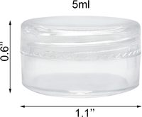 Mini pot OEM PS, emballage cosmétique, échantillon, petit récipient, bouteille
