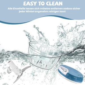 <span class=keywords><strong>Mini</strong></span> Procesador Manual de Alimentos, Potente Picador de Verduras, Ajo y Jengibre con Cuerda para Tirar, para Cocina - Product Image 3