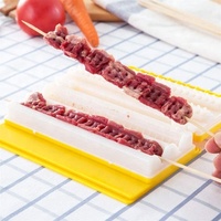 Nouvel Outil Innovant pour Brochettes de Barbecue en Plastique : Spatule et Pince, Résistant à la Chaleur, Facile à Nettoyer, Conçu pour la Sécurité Alimentaire