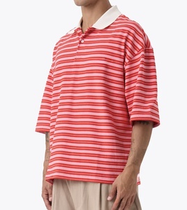 High Quality Boxy Tee for streetwear double-layer <b>long</b>-<b>sleeved</b> <b>men's</b> <b>T</b>-<b>shirt</b> 100% Cotton Custom Street wear for <b>Men</b> - Product Image 3