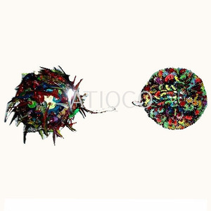 Unique Atiqco Luxury Glass Beads <b>Heart</b> Shape Wall Hanging Hot Sale Glitter <b>Ornament</b> for Christmas Holiday Party Front Door - Product Image 3