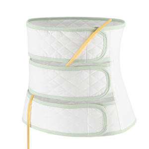 Faja Abdominal Elástica de Verano <span class=keywords><strong>para</strong></span> el Posparto, Cuidado Postoperatorio, Banda Abdominal Posnatal Ajustable con <span class=keywords><strong>Drenaje</strong></span> - Product Image 6