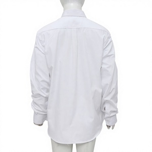 Camisa de Popelina Blanca Sólida Extra Grande Personalizada para Mujer, con Cuello de Botones, Manga Larga, 100% Algodón, Estilo Casual de Negocios, para Oficina, Uso Diario, Verano, OEM - Product Image 2