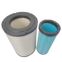 Filtre à air PU3146 pour bétonnière Sany C8, haute capacité de retenue de poussière, résistant à l'usure, pour chantier de ciment