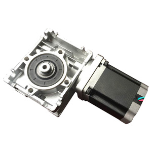 Worm Gearbox Gear Nema 23 Motor Stepper RV30 SUMTOR produk laris 2019 disediakan Worm Shaft standar Aluminium Online mendukung 14mm