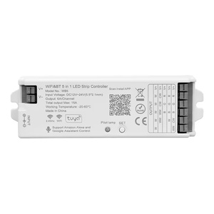 5-in-1 Wifi & BT thông minh dải ánh sáng điều khiển 12V 24V từ xa với 15A đầu ra hiện tại dẫn điều khiển ROHS chứng nhận - Product Image 2