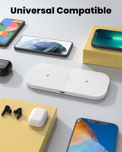 Chargeur universel portable <span class=keywords><strong>2</strong></span> en 1, chargeur sans fil rapide 15W pour téléphone, chargeur sans fil pour <span class=keywords><strong>iPhone</strong></span> - Product Image 3