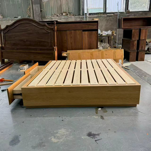 Branch Wood Products No Headboard Solid Oak Wood Drawer Box Body Storage <strong>Bed</strong> Modern and Simple Tatami Double <strong>Bed</strong> Customizable - Product Image 6